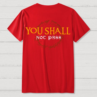 You Can't Cross  Front And Back Printing Geek T-Shirt