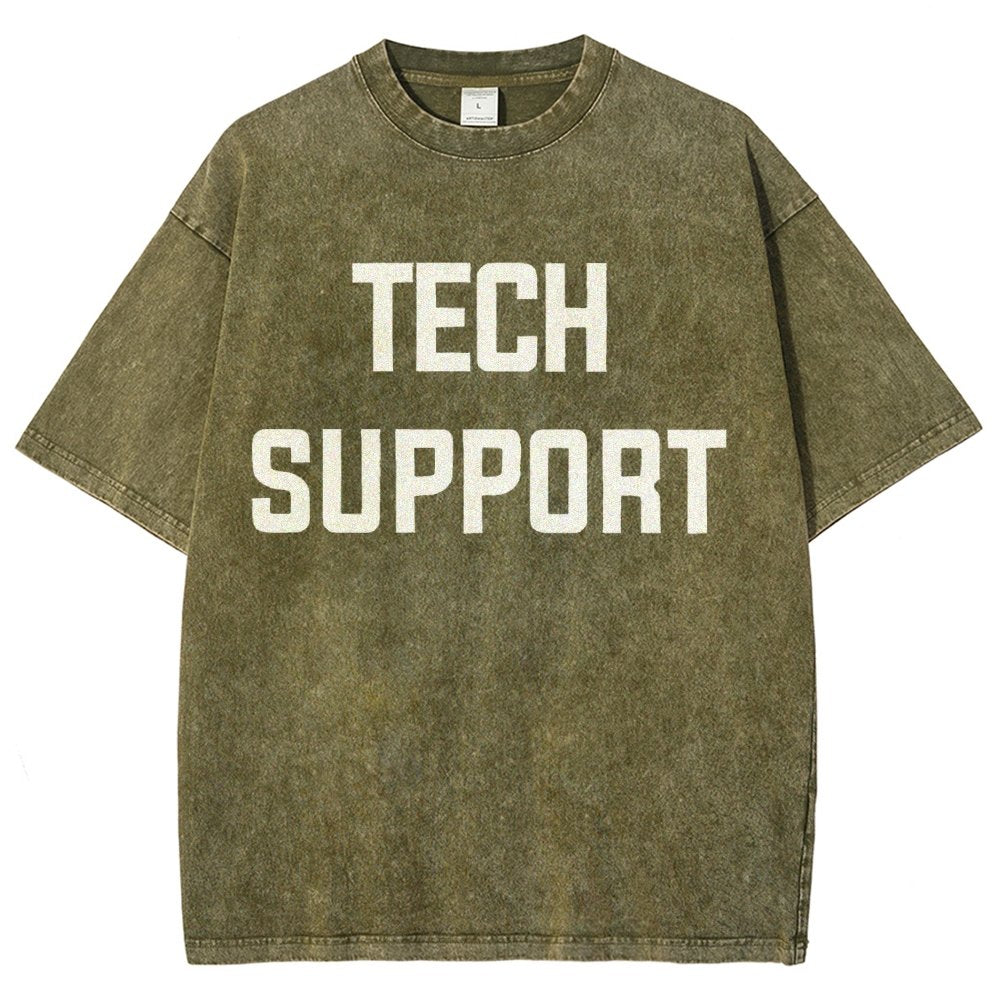 Tech Support Vintage Distressed T-shirt