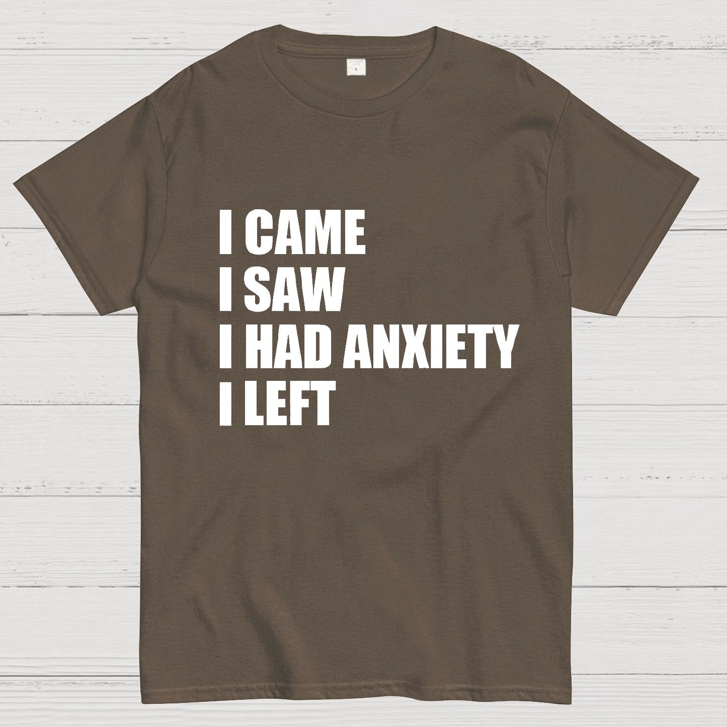 I Came I Saw and Have Anxiety I Left Geek T-Shirt