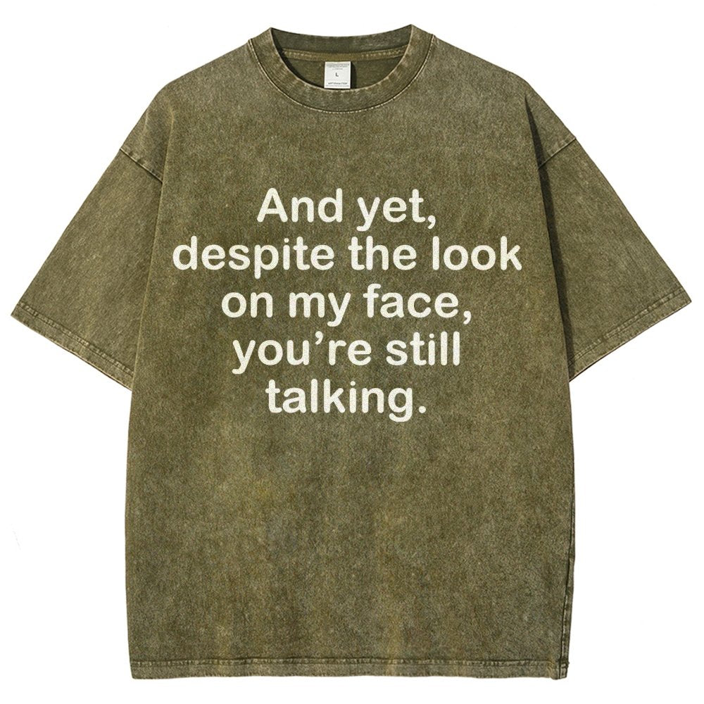 Funny Words Vintage Distressed T-shirt