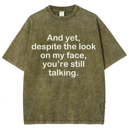 Funny Words Vintage Distressed T-shirt