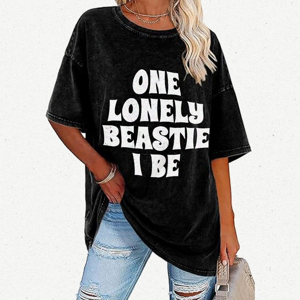 One Lonely Beastie I Be Vintage Distressed T-shirt