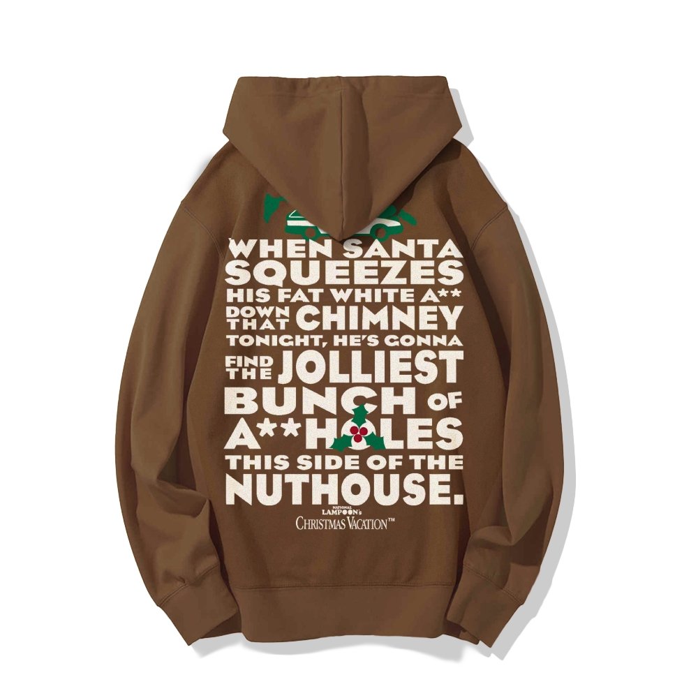 Christmas Vacation: Jolliest Bunch Geek Printed Back Cotton Hoodie