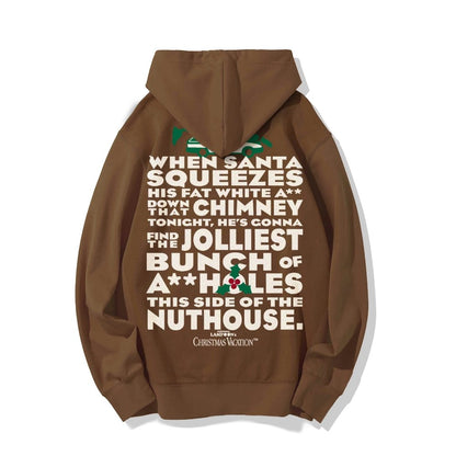 Christmas Vacation: Jolliest Bunch Geek Printed Back Cotton Hoodie