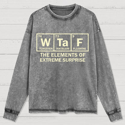 The Extreme Element of Surprise Geeky Washed Long Sleeve Tee