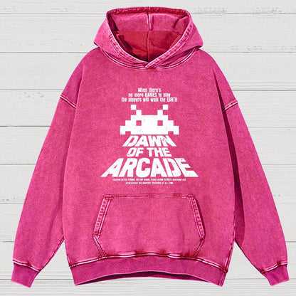 Dawn Of The Arcade Vintage Distressed Hoodie