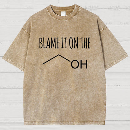 Blame It On The Alcohol Vintage Distressed T-shirt