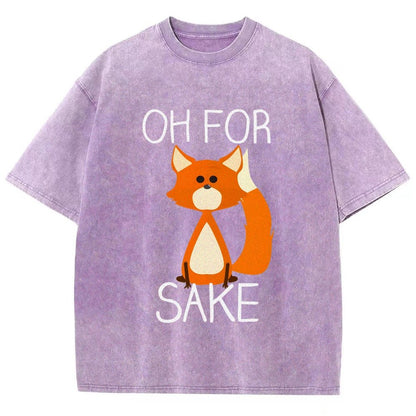 Oh For Fox Sake Vintage Distressed T-shirt