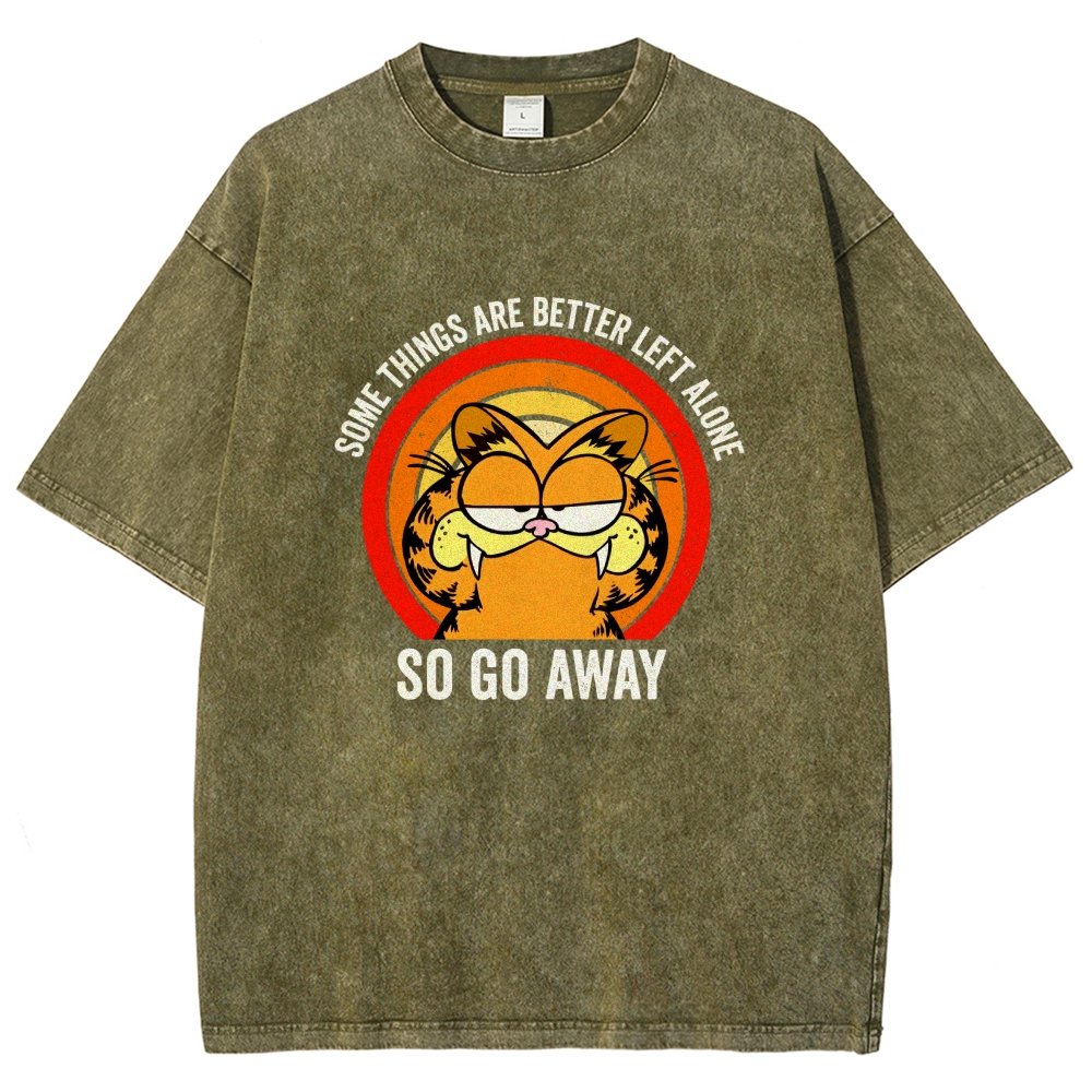 Some things are better leet alone Vintage Distressed T-shirt