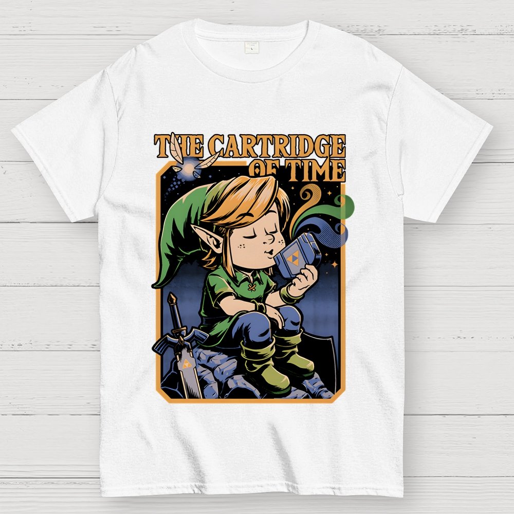 Vintage Game Elf Geek Cotton T-Shirt