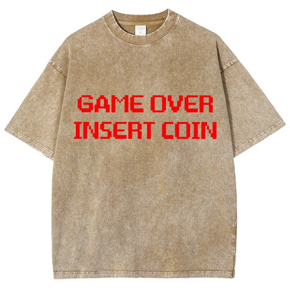 Game Over Vintage Distressed T-shirt