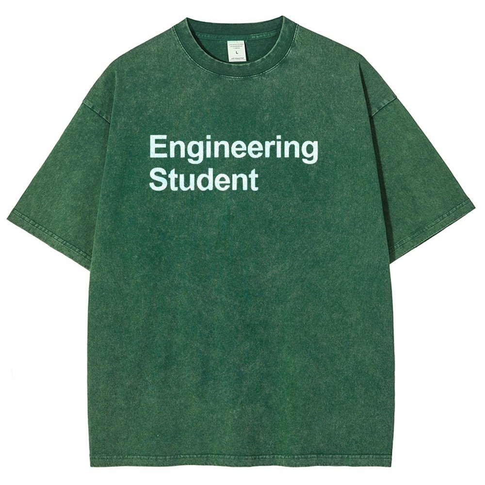 Engineering Student Unisex Fit Washed T-Shirt