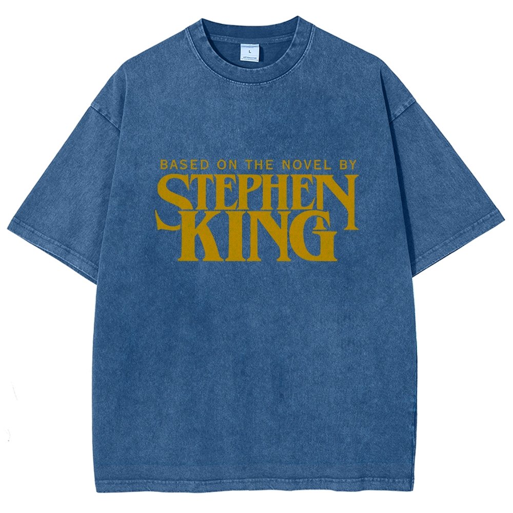 Based On A Novel By Horror Writer Vintage Distressed T-shirt