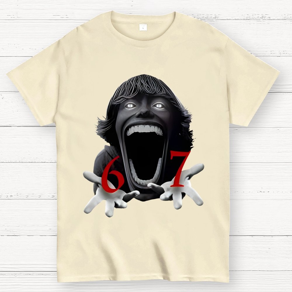 Funny Six Seven Meme Viral Quote  Geek T-Shirt
