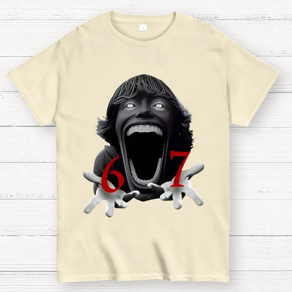 Funny Six Seven Meme Viral Quote  Geek T-Shirt
