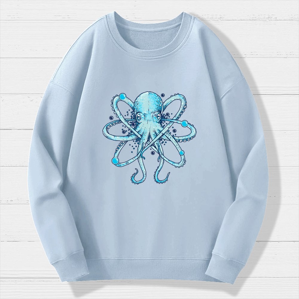 Atomic Octopus Geek Cotton Sweatshirt