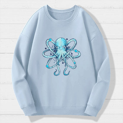 Atomic Octopus Geek Cotton Sweatshirt