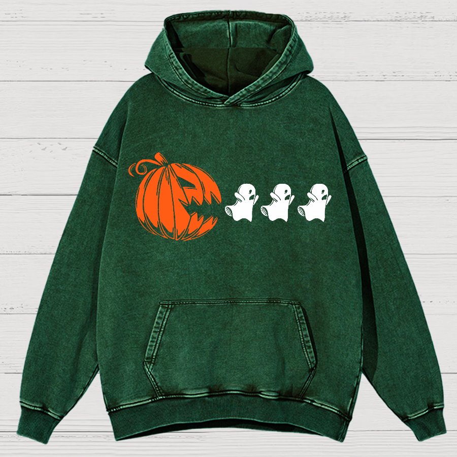 Funny Halloween Ghost Vintage Distressed Hoodie