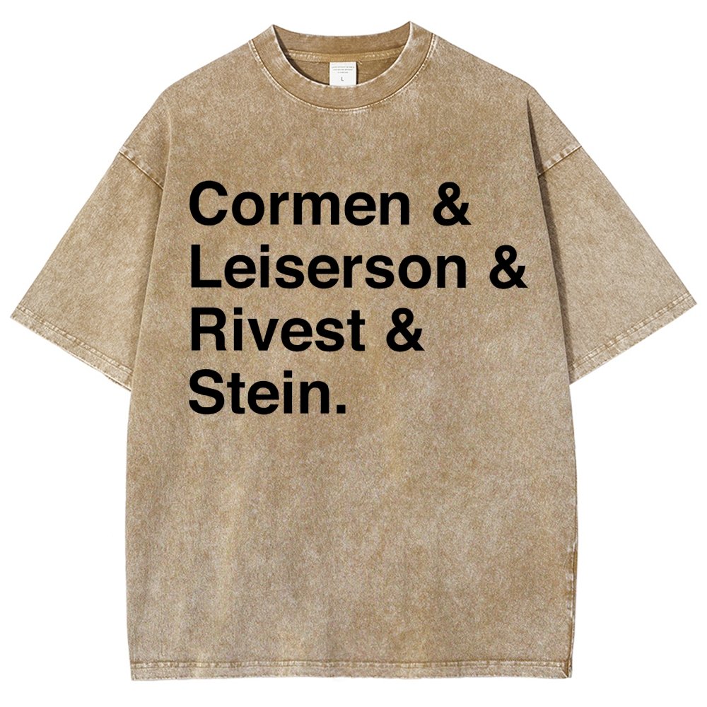 CLRS Algorithms Vintage Distressed T-shirt