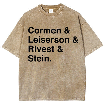 CLRS Algorithms Vintage Distressed T-shirt