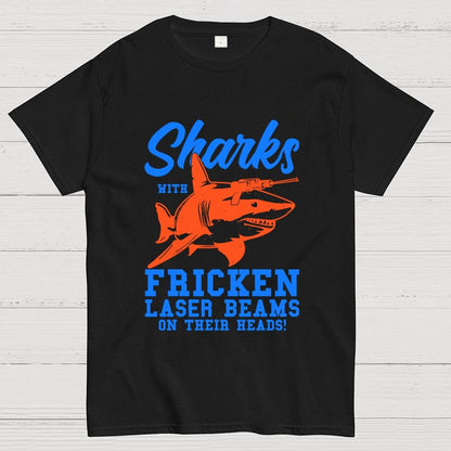 Sharks with Laser beams Geek T-Shirt