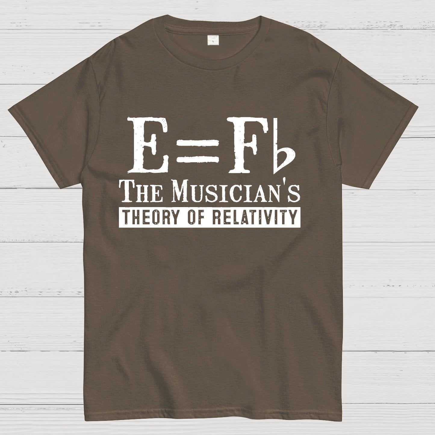 E Equals F Flat Theory of Relativity Geek T-Shirt