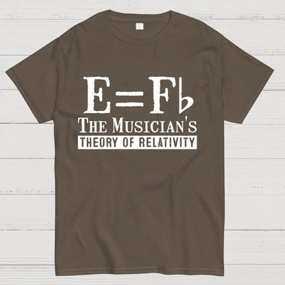 E Equals F Flat Theory of Relativity Geek T-Shirt