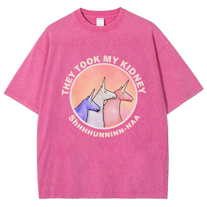 They Took My Kidney Vintage Distressed T-shirt