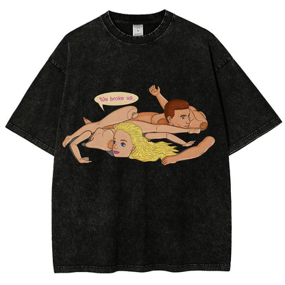 The Break up Vintage Distressed T-shirt