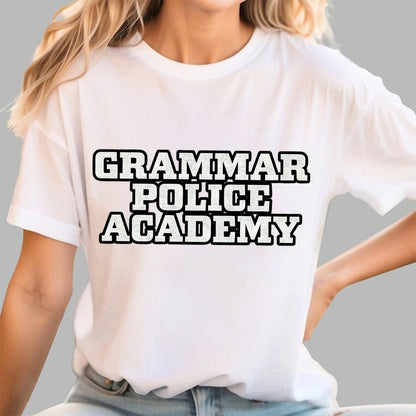 Grammar Police Academy Unisex Geek T-Shirt