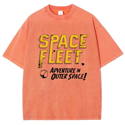 Space Fleet Vintage Distressed T-shirt