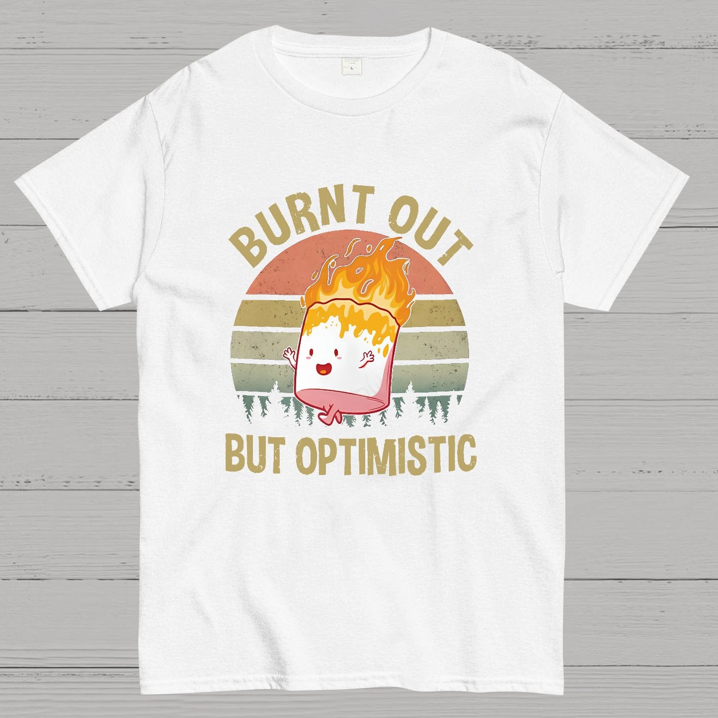 Burnt Out But Optimistic Geeky T-Shirt