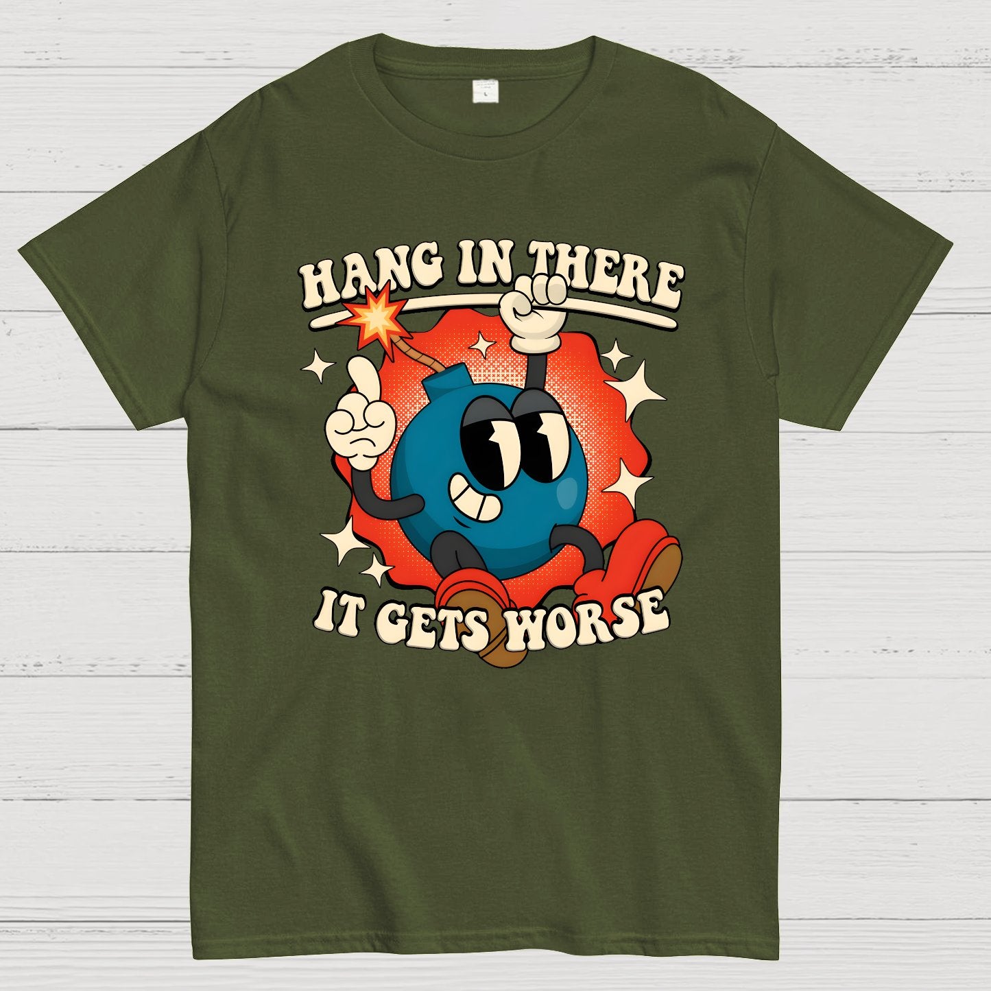 Hang In There It Gets Worse Geek T-Shirt