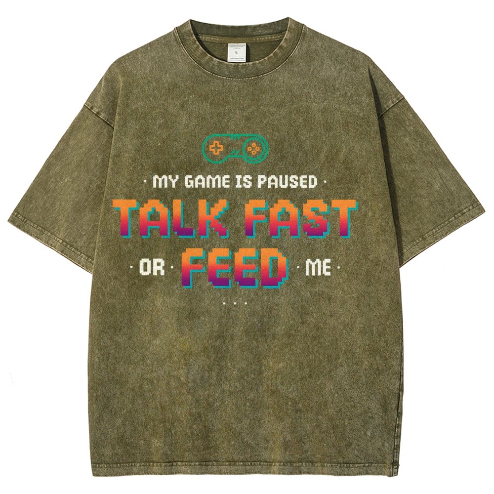 Feed the Gamer Vintage Distressed T-shirt