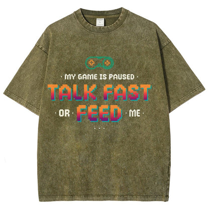 Feed the Gamer Vintage Distressed T-shirt