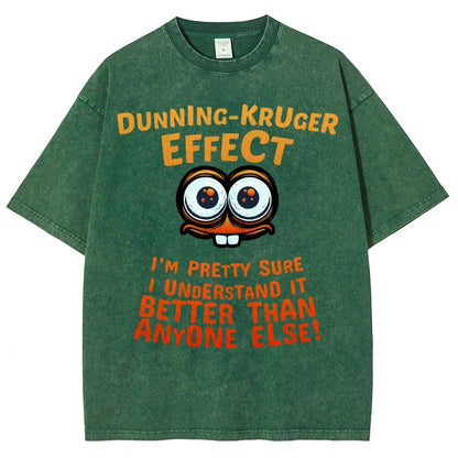 Dunning-Kruger-Effekt Vintage Distressed T-shirt