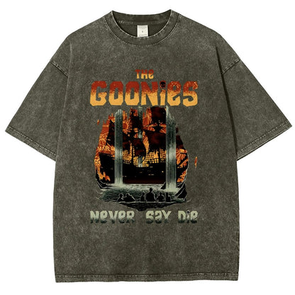 Never Say Die Vintage Distressed T-shirt