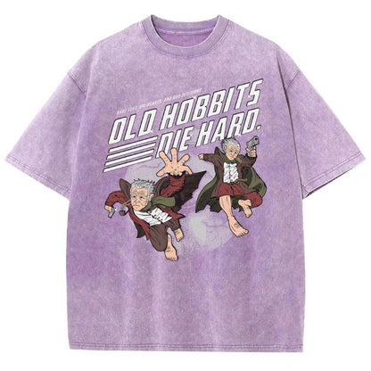 Old Adventurers Die Hard Vintage Distressed T-shirt