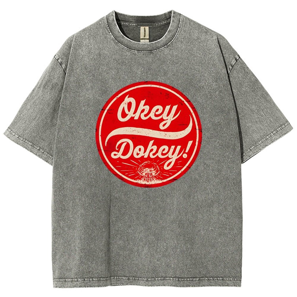 Okey Dokey - The Last Drink Vintage Distressed T-shirt