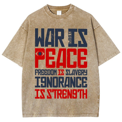 War is Peace  Vintage Distressed T-shirt