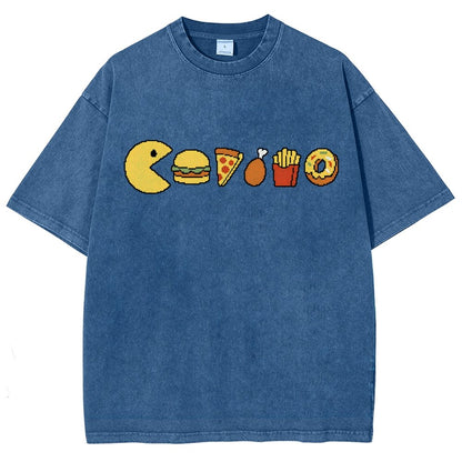 Snack-man Vintage Distressed T-shirt
