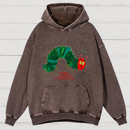 A Very Hangry Caterpillar Vintage Distressed Hoodie