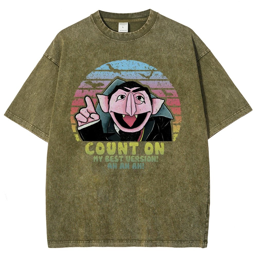 Count on My Best Version Vintage Distressed T-shirt