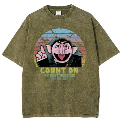 Count on My Best Version Vintage Distressed T-shirt