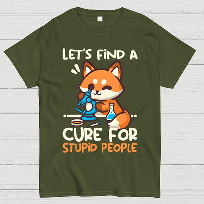 Fox Cure For Stupid People Geek T-Shirt