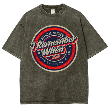 Remember When Vintage Distressed T-shirt