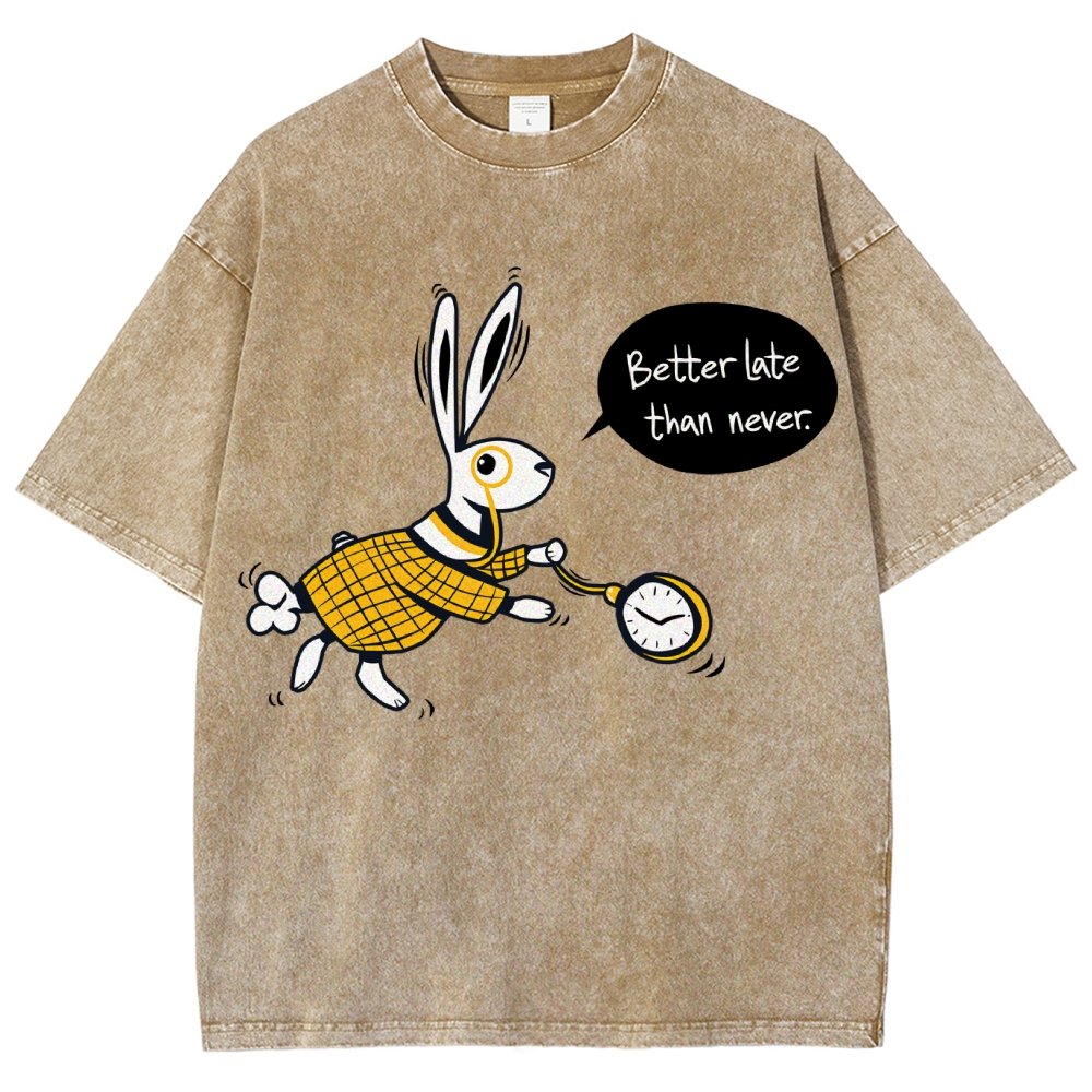 Better Late Than Never Vintage Distressed T-shirt