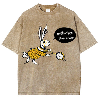 Better Late Than Never Vintage Distressed T-shirt
