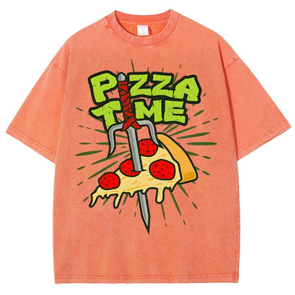Pizza Time! Vintage Distressed T-shirt