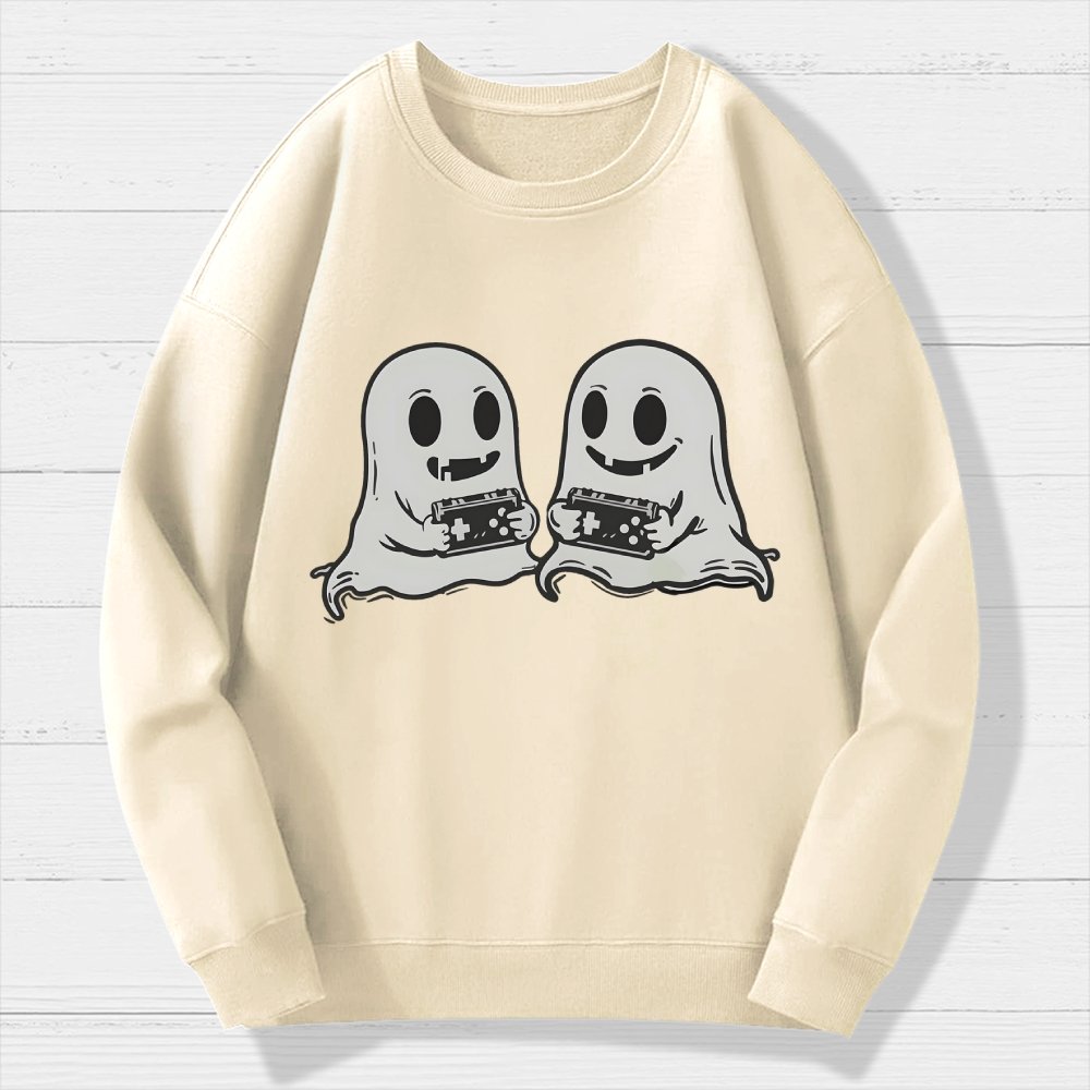 Video Game Ghosts Brothers Geek Cotton Sweatshirt